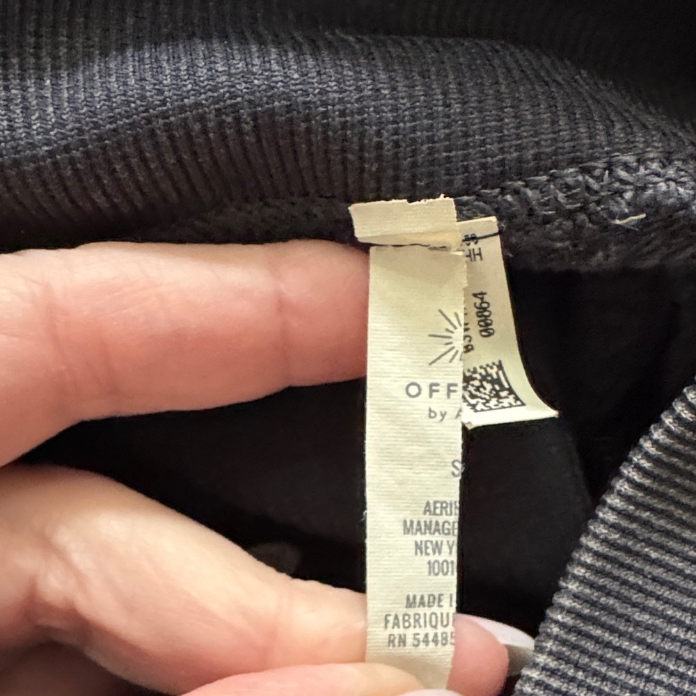 Aerie Dark Gray Ribbed Leggings - Picture 5 of 7